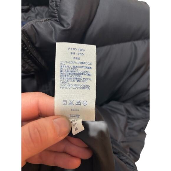 Land's End 100% Goose Down Vest Puffer Black Quilted Snap Button Women's Medium - Picture 4 of 8